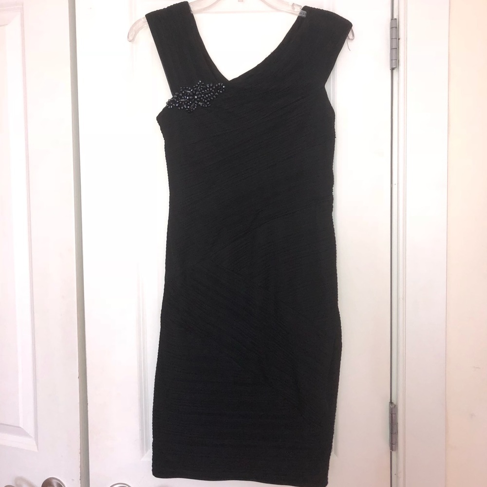 Black, dressy mini dress